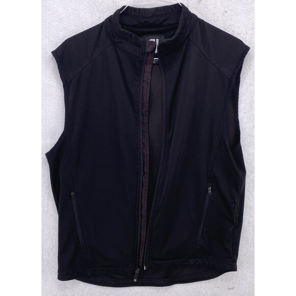 FootJoy Vest Men's Size Medium Full Zip Performance Black Sleeveless Golf - Picture 2 of 12